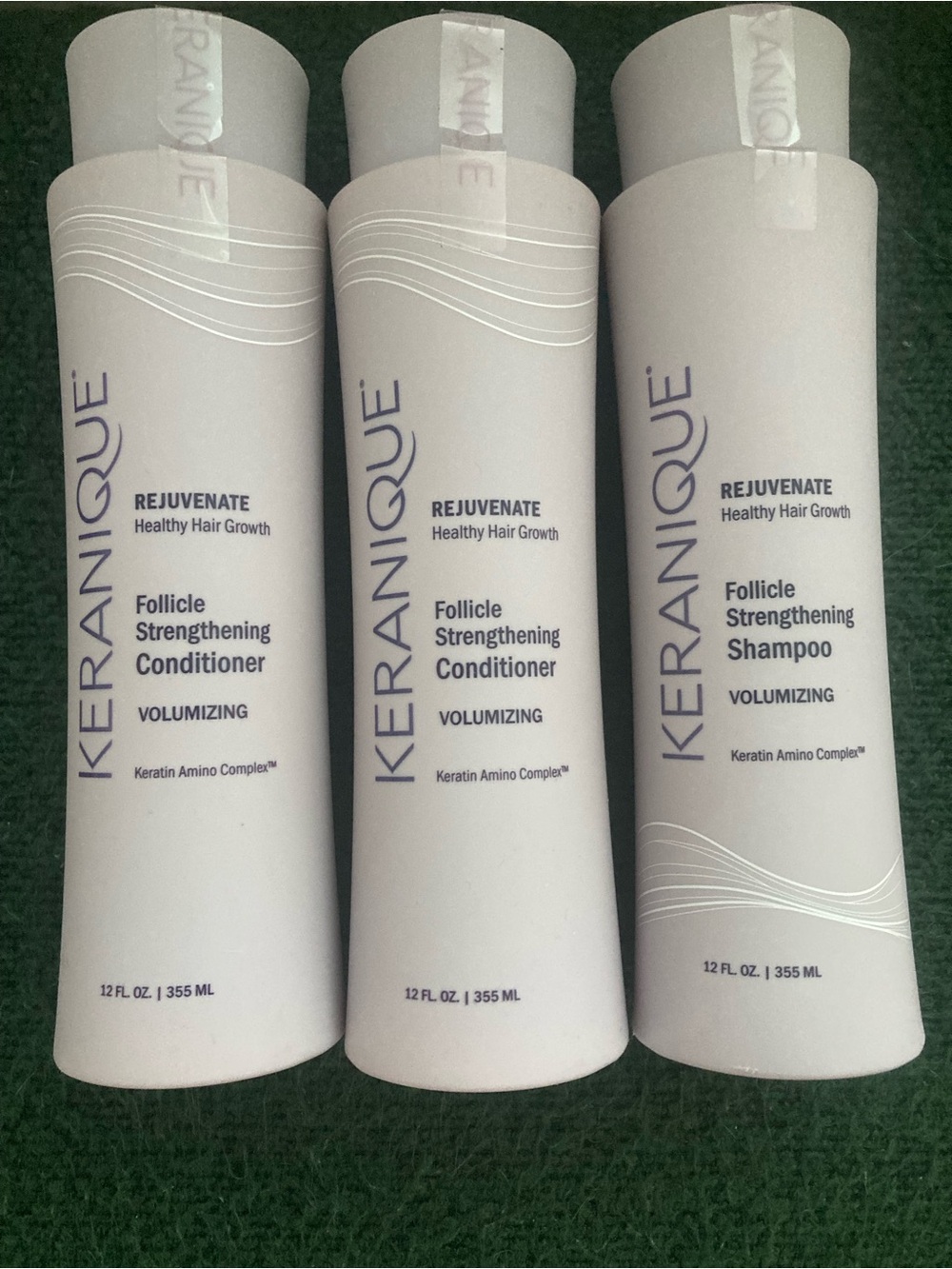 NEW Keranique Rejuvenate Volumizing Shampoo (1) and Conditioner (2) Bundle